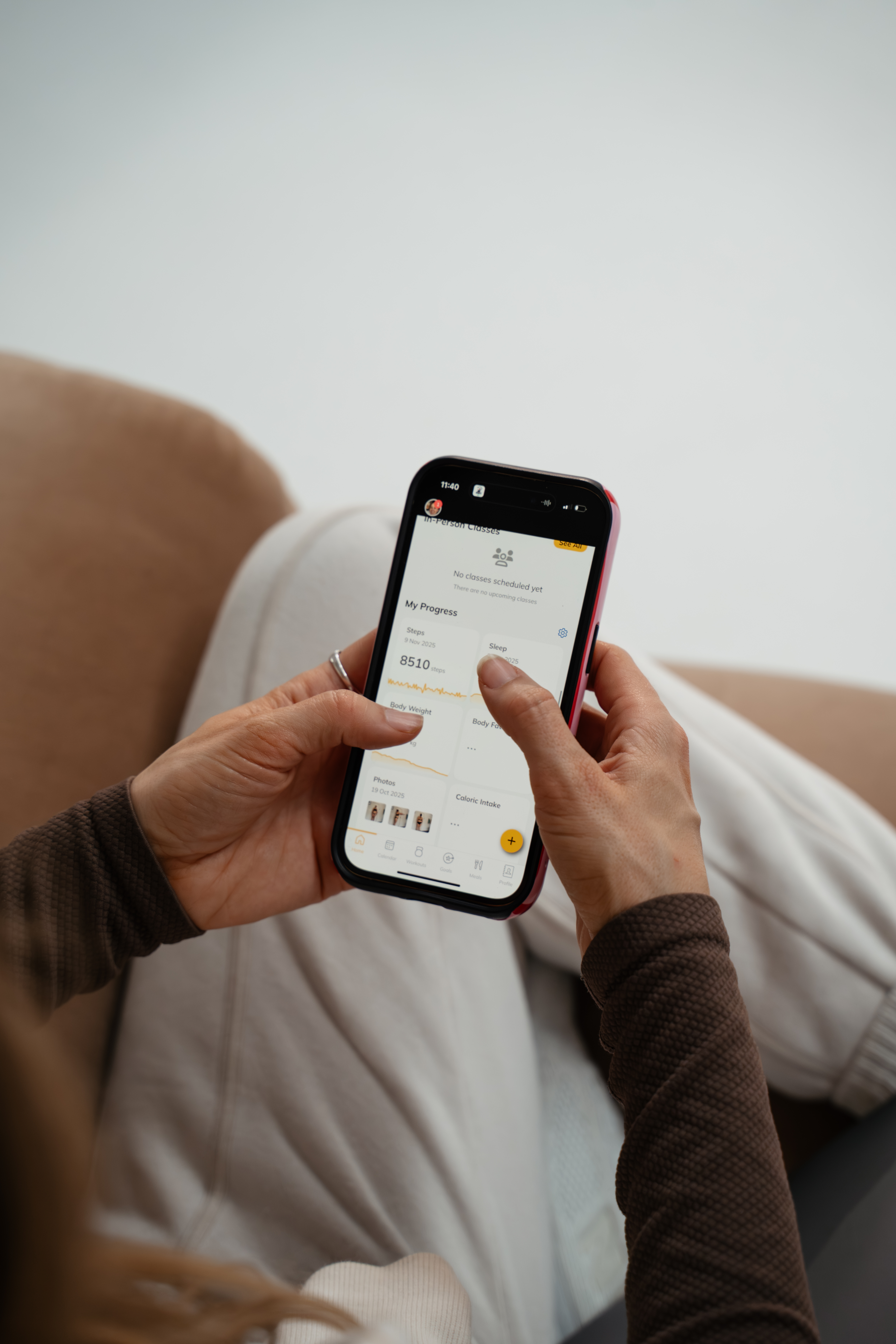 online coaching with laptop and mobile