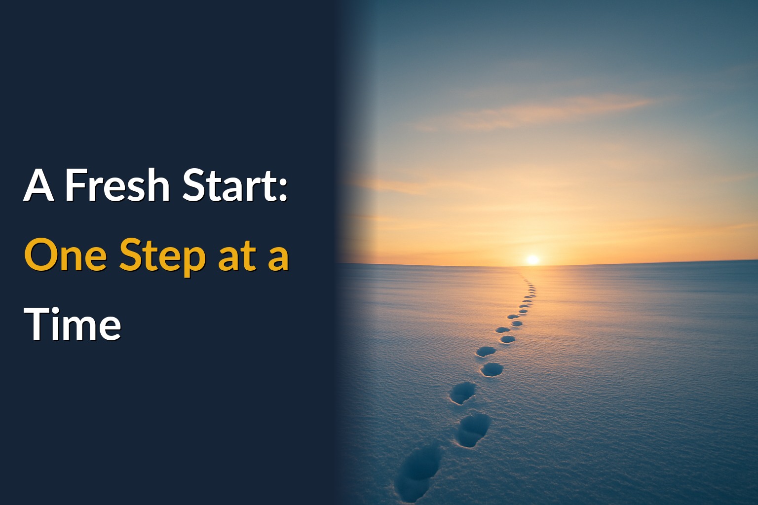 A Fresh Start: One Step at a Time