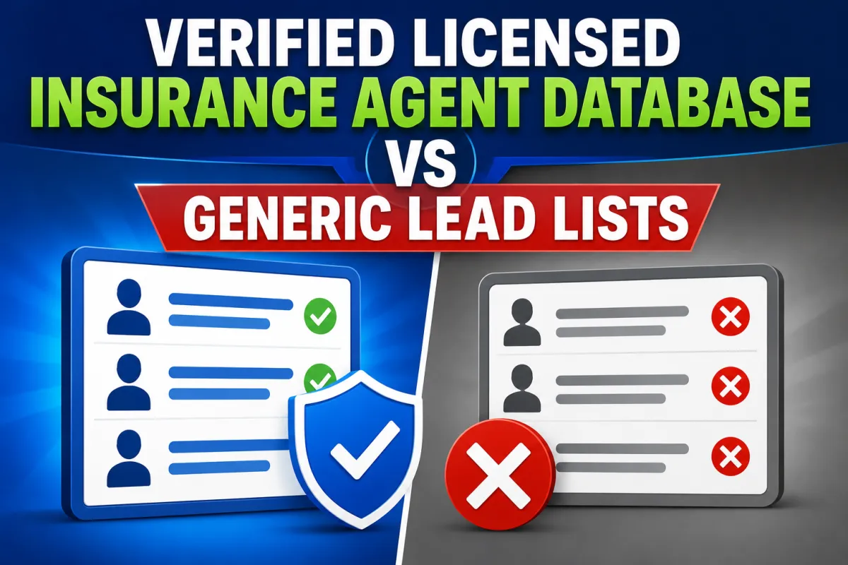 Verified Licensed Insurance Agent Database vs Generic Lead Lists