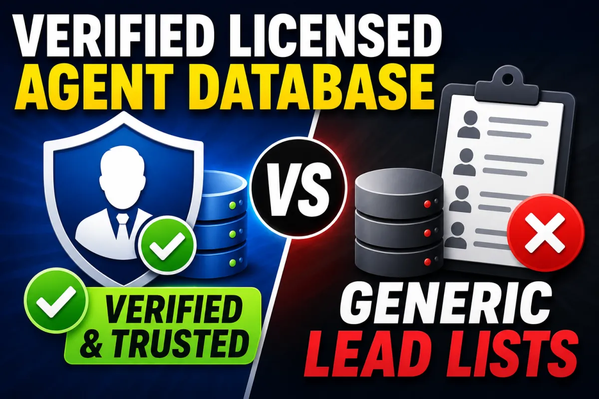 Verified Licensed Agent Database vs Generic Lead Lists