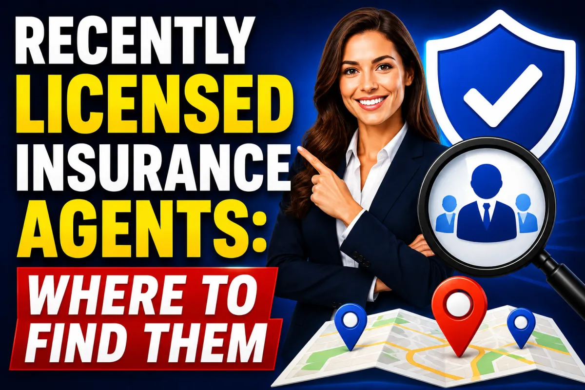 Recently Licensed Insurance Agents: Where to Find Them