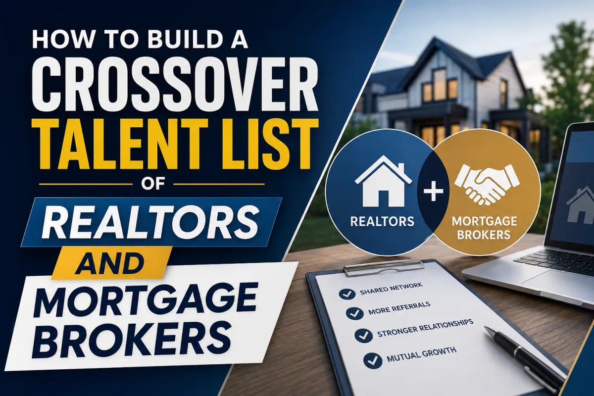 How to Build a Crossover Talent List of Realtors and Mortgage Brokers