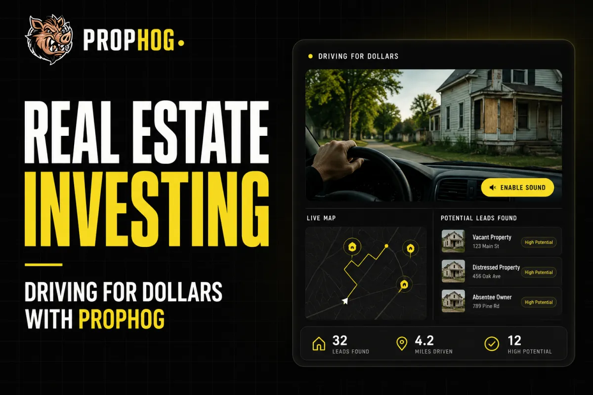 Real Estate Investing – Driving for Dollars with PropHog