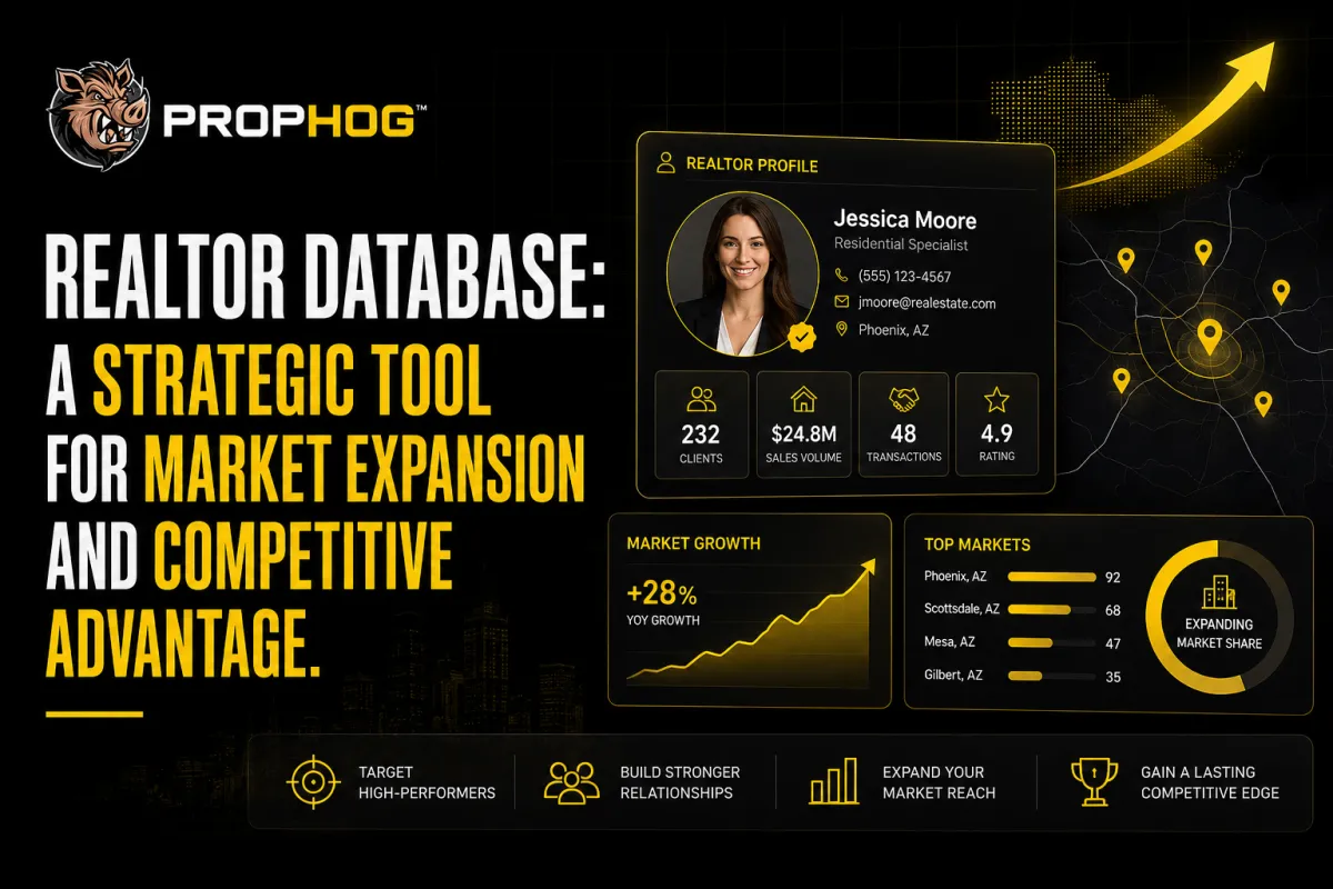 Realtor Database: A Strategic Tool for Market Expansion and Competitive Advantage