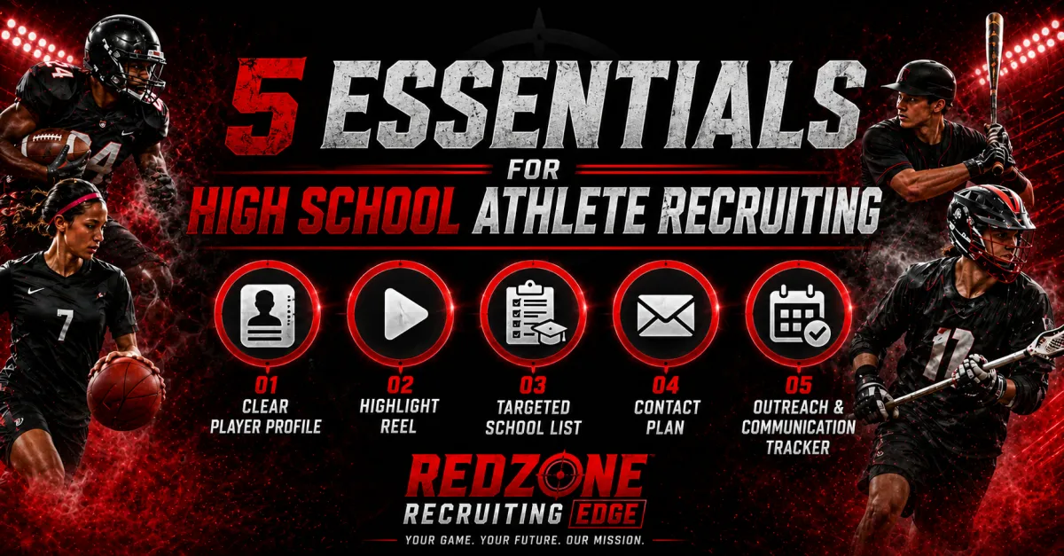 The 5 Things Every High School Athlete Needs Before Contacting College Coaches | Redzone Recruiting Edge