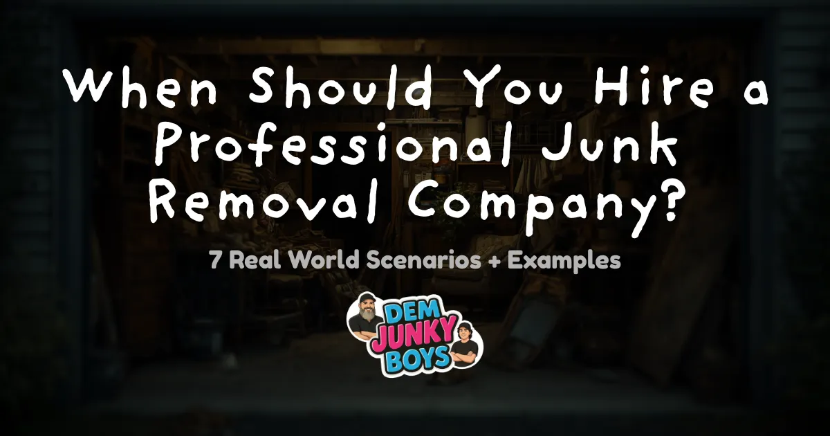 When Should You Hire A Junk Removal Company?