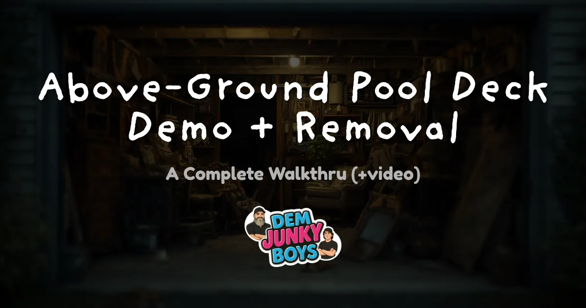 Above-Ground Pool Deck Removal in Clarksville: A Two-Day Job Near the Country Club