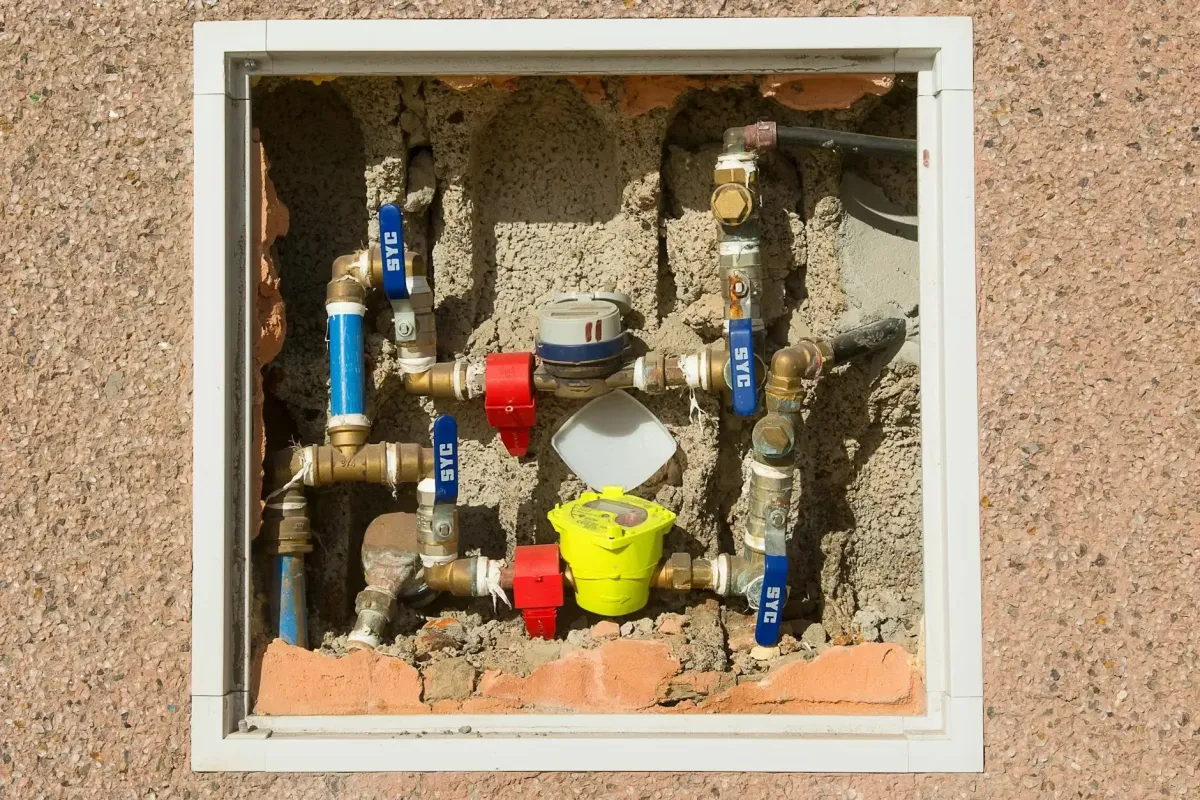 Bathroom sink and faucet installation during a remodel project