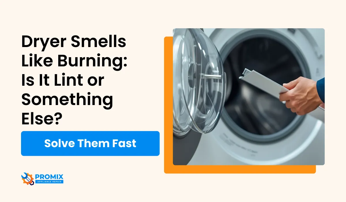 dryer smells like burning