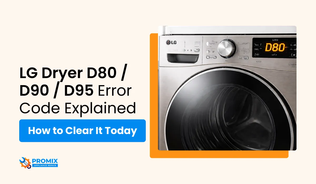 LG dryer D80 error code