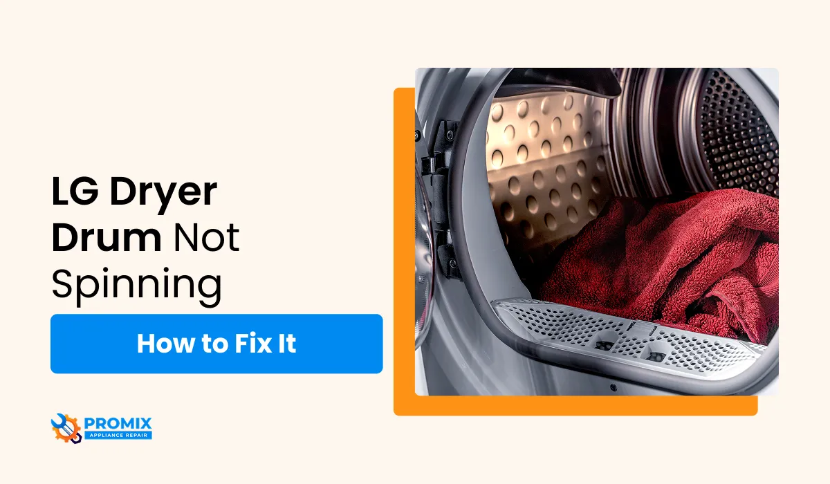 LG dryer drum not spinning