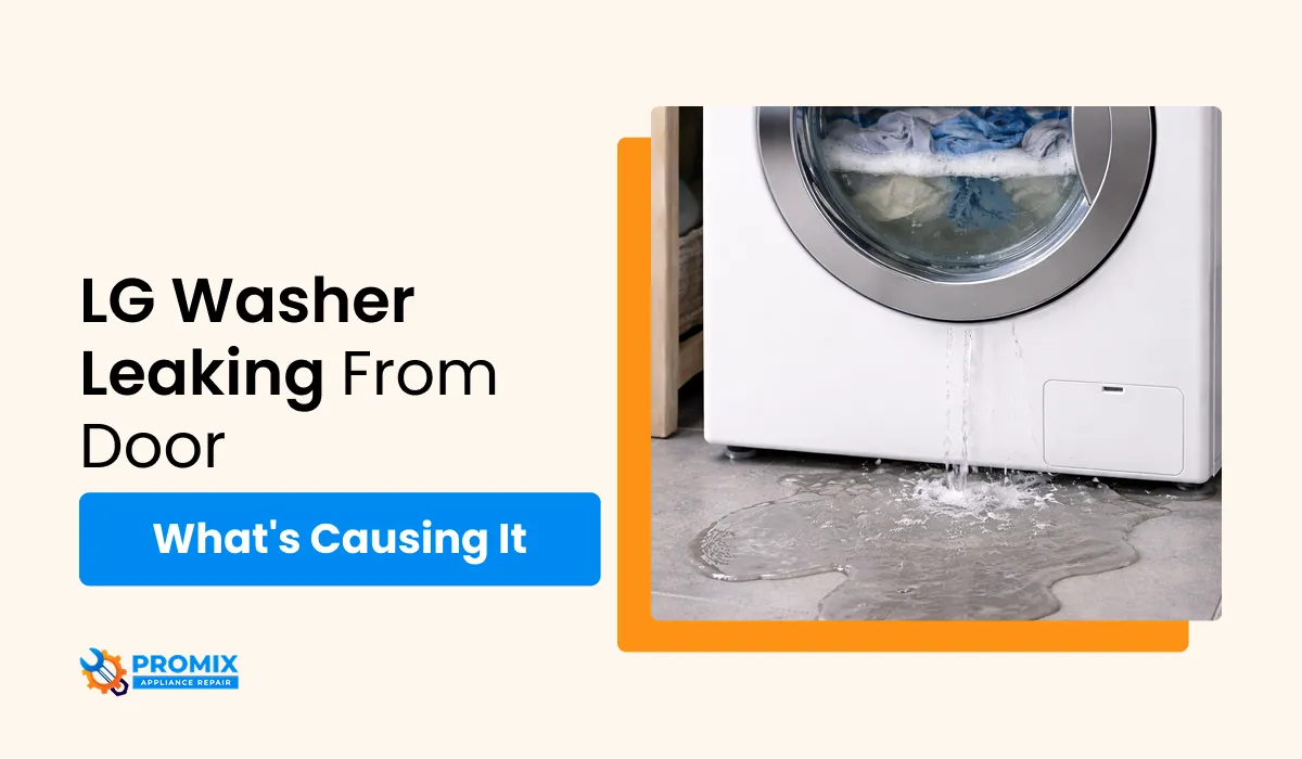 LG washer leaking from door