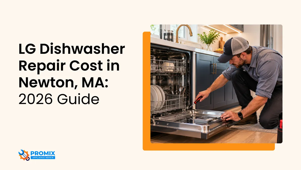 LG Dishwasher Repair Cost in Newton, MA: 2026 Guide