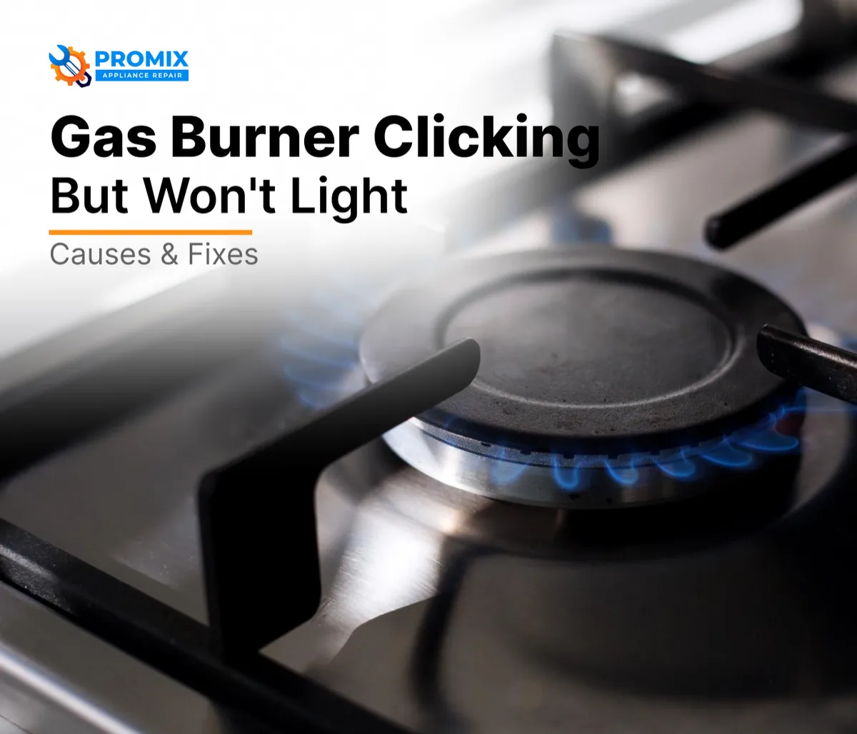 Gas Burner Clicking But Won't Light