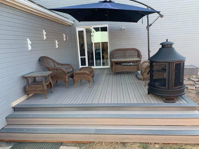 Residential deck remodeling project in Longmont, Colorado