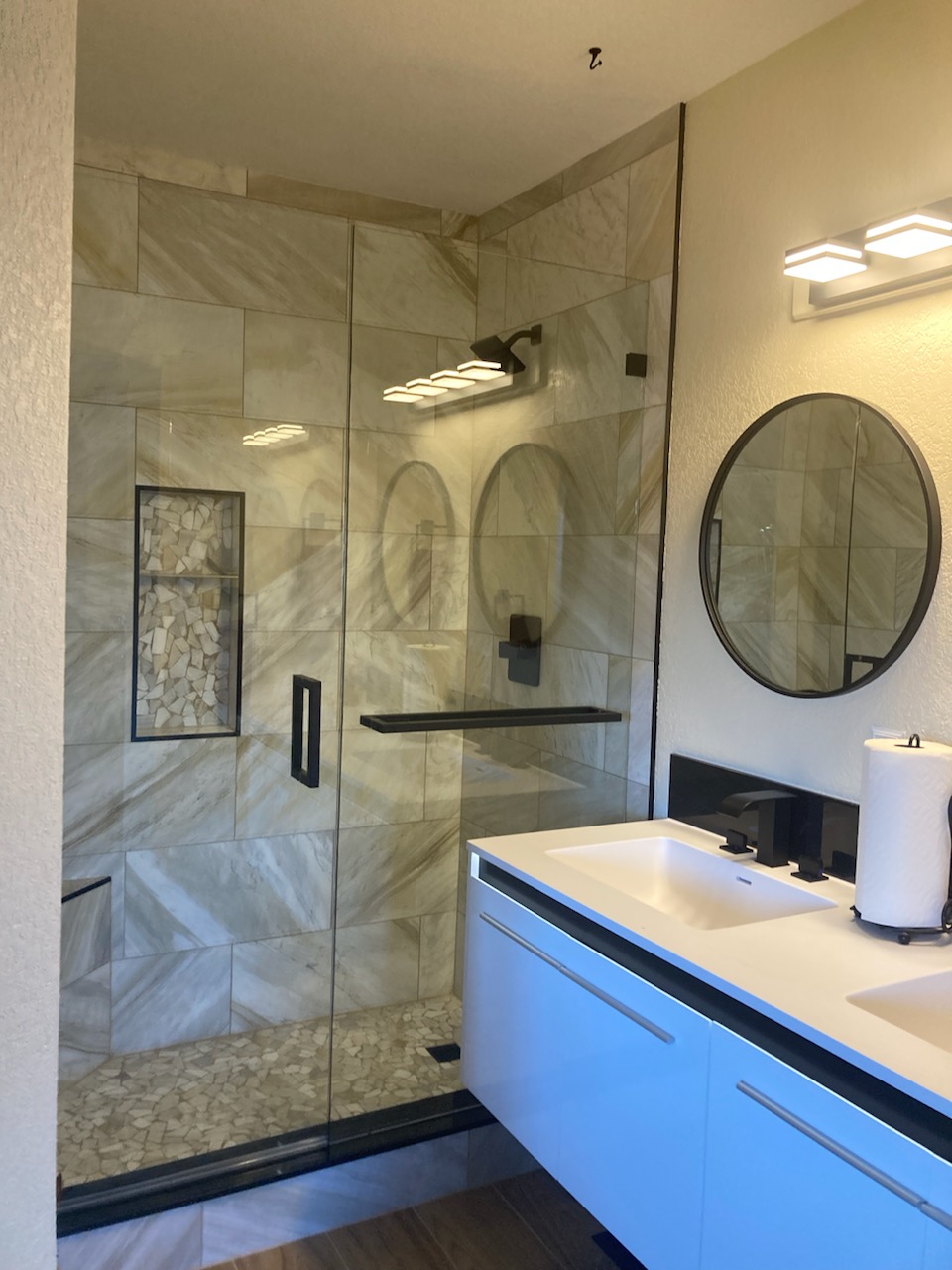 Residential bathroom remodeling project in Longmont, Colorado