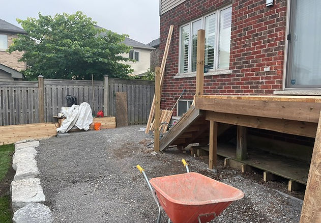 Landscaping project Milton Ontario