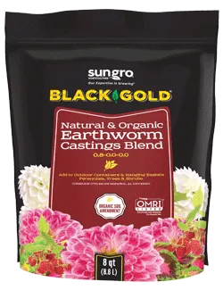 Black Gold® Natural & Organic Earthworm Castings Blend 0.8-0.0-0.0
