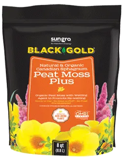 Black Gold® Natural & Organic Canadian Sphagnum Peat Moss Plus