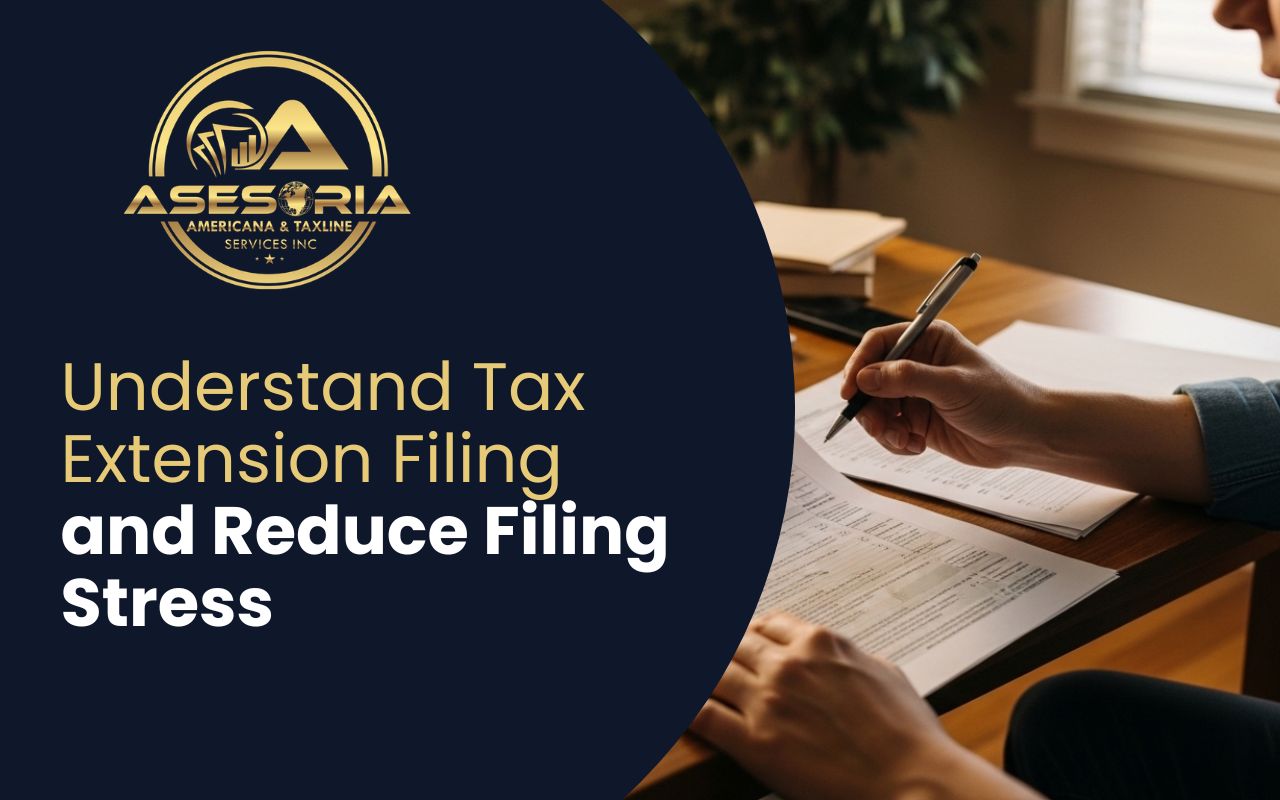 taxpayer reviewing Form 4868 for tax extension filing