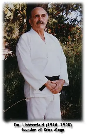 Imi Lichtenfeld, founder of Krav Maga in a gi.