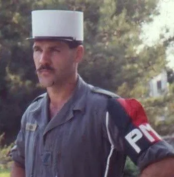 Nick Hughes, chief instructor of Krav Maga Lake Norman  in military police uniform.