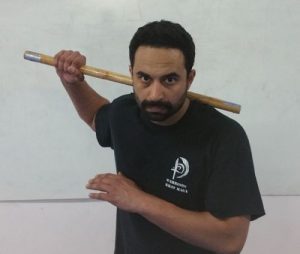 An image of a Kali instructor at Krav Maga Lake Norman