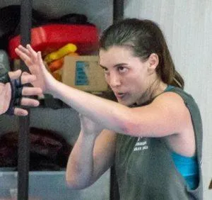 Alexandra, one of the top female instructors at Krav Maga LKN