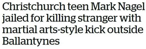 A headline to show the importance of learning the legal ramifications of self-defense.