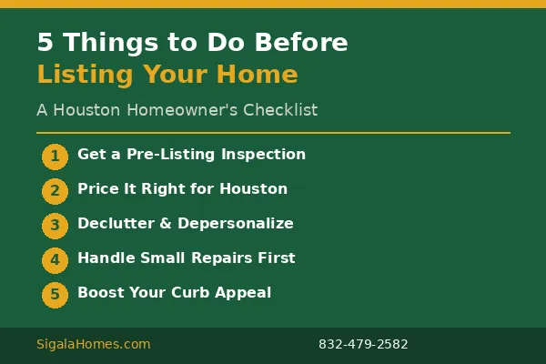 5 Things Every Houston Homeowner Should Do Before Listing Their Property