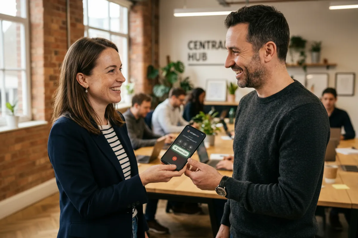 Attractzen mobile call transfer feature — transfer calls to any device without a personal phone number