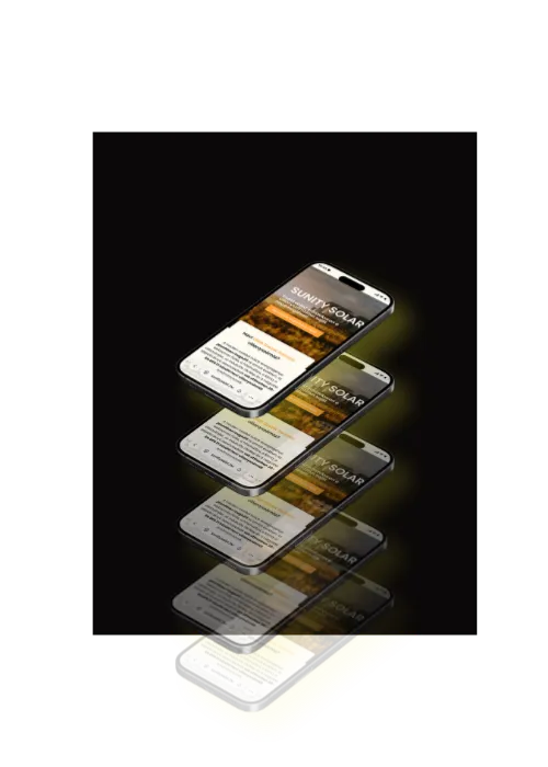 Napelem landing oldal dizájn és CTA