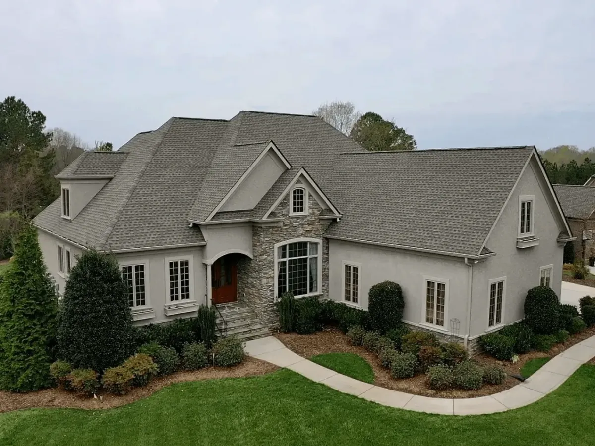 Finished Shingle Roofs project in Charlotte, NC with stylish design.