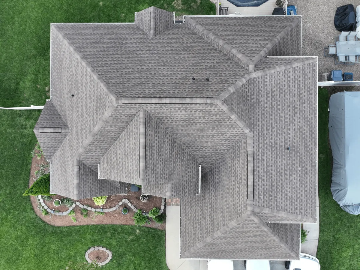 Completed Residential Roofing in Charlotte, NC, highlighting professional results.