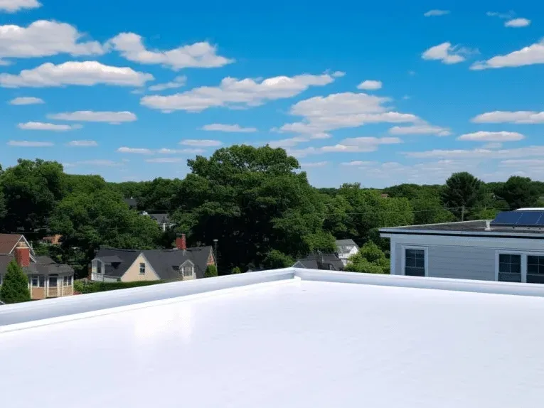 Completed Flat Roofs in Charlotte, NC, highlighting professional results.