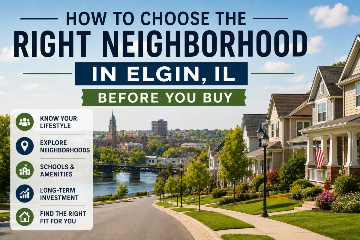 Living in Elgin IL with local real estate agent Ryan Widerberg helping buyers choose the right neighborhood and home