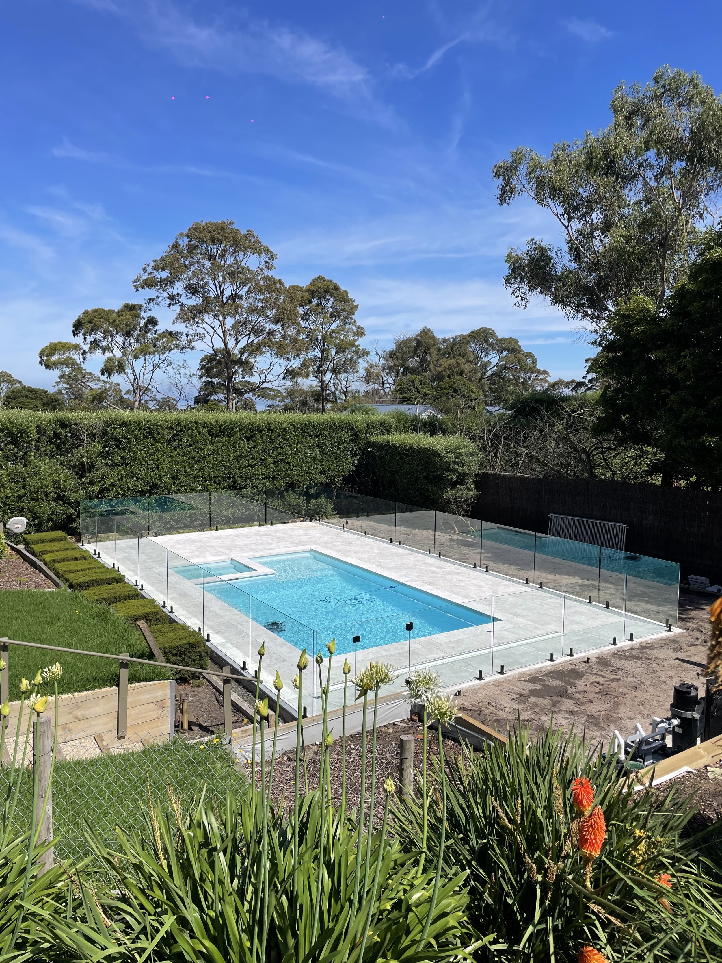 Frameless glass pool fencing Melbourne