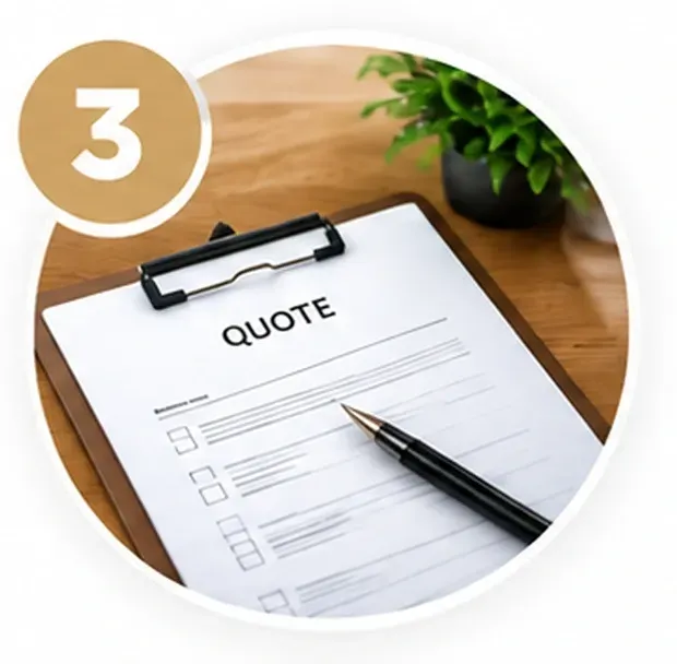 Transparent quote