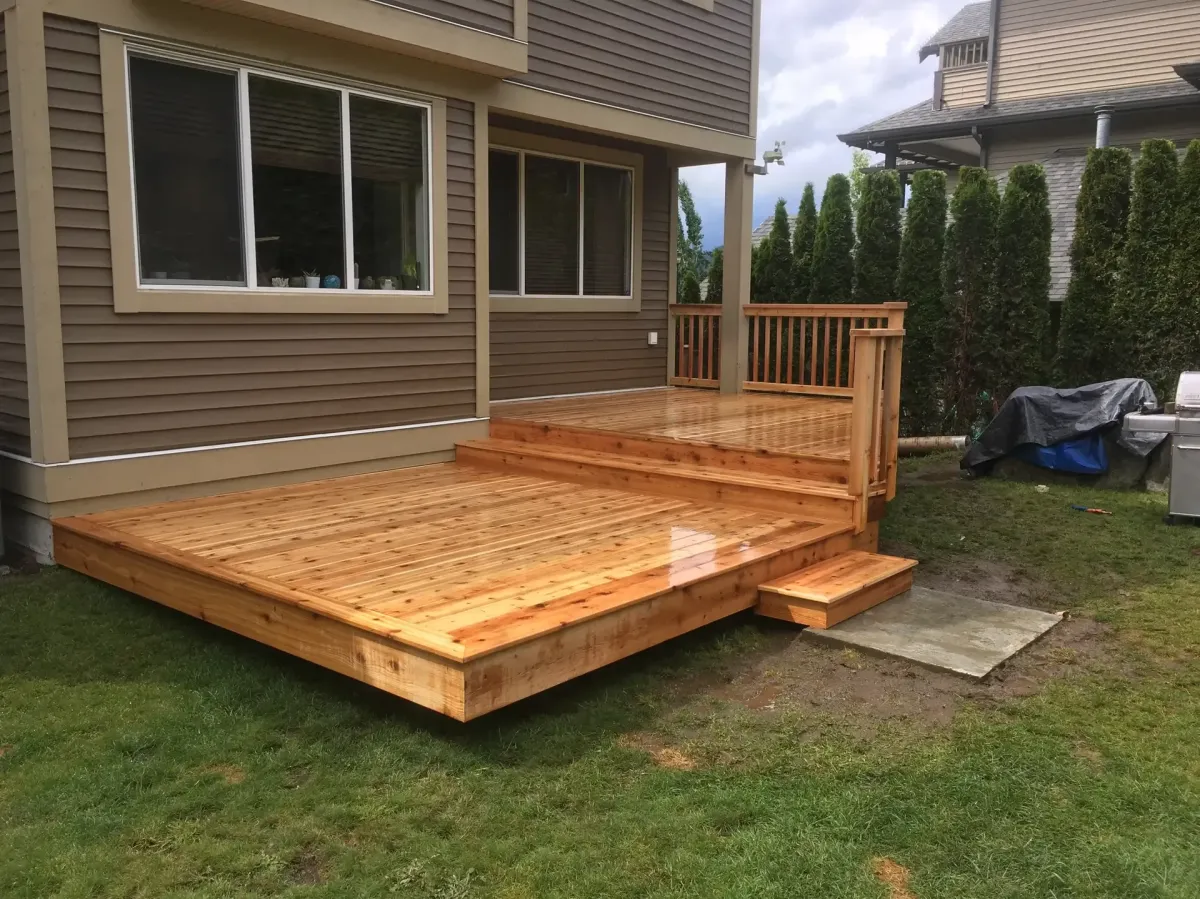 custom cedar deck