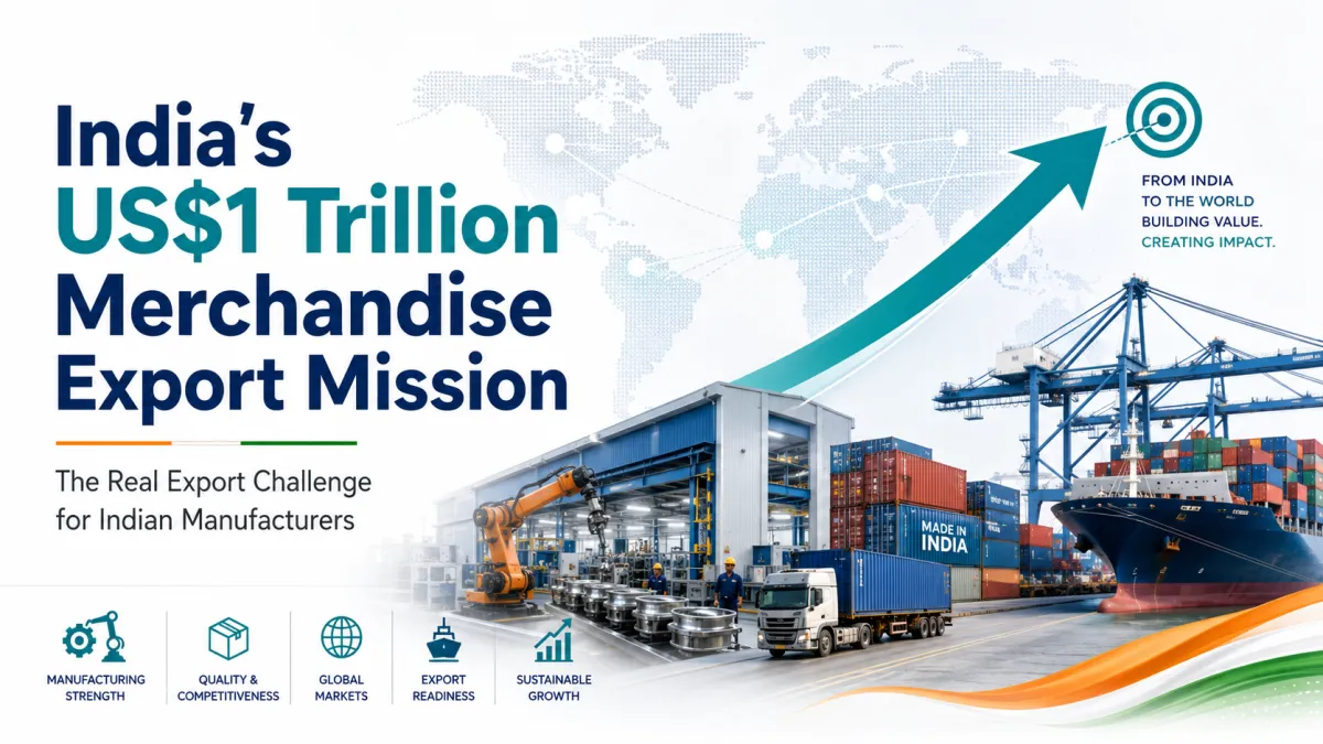 India’s US$1 Trillion Merchandise Export Mission: India’s Real Export Challenge
