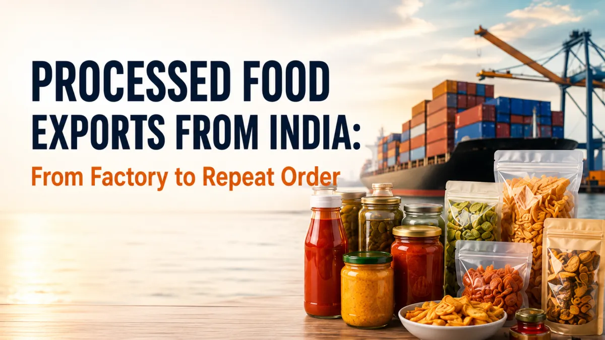 Processed Food Exports from India: The Manufacturer’s 2026 Handbook for Products, Buyers, Competition and Safe GrowthPost