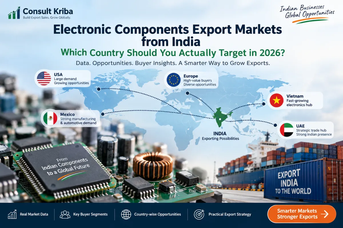 Electronic Components Export Markets from India: Which Country Should You Actually Target?
