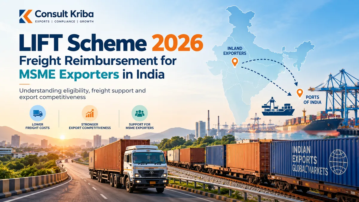 LIFT Scheme 2026: Can Indian MSME Exporters Recover 30% of Their Freight Costs?