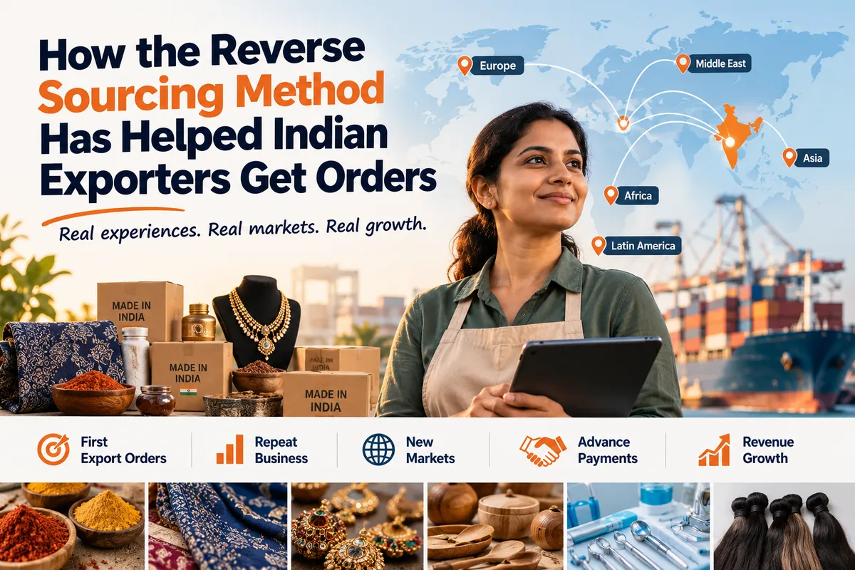 How Reverse Sourcing Method Helps Indian Exporters Get Orders | Real Success Stories