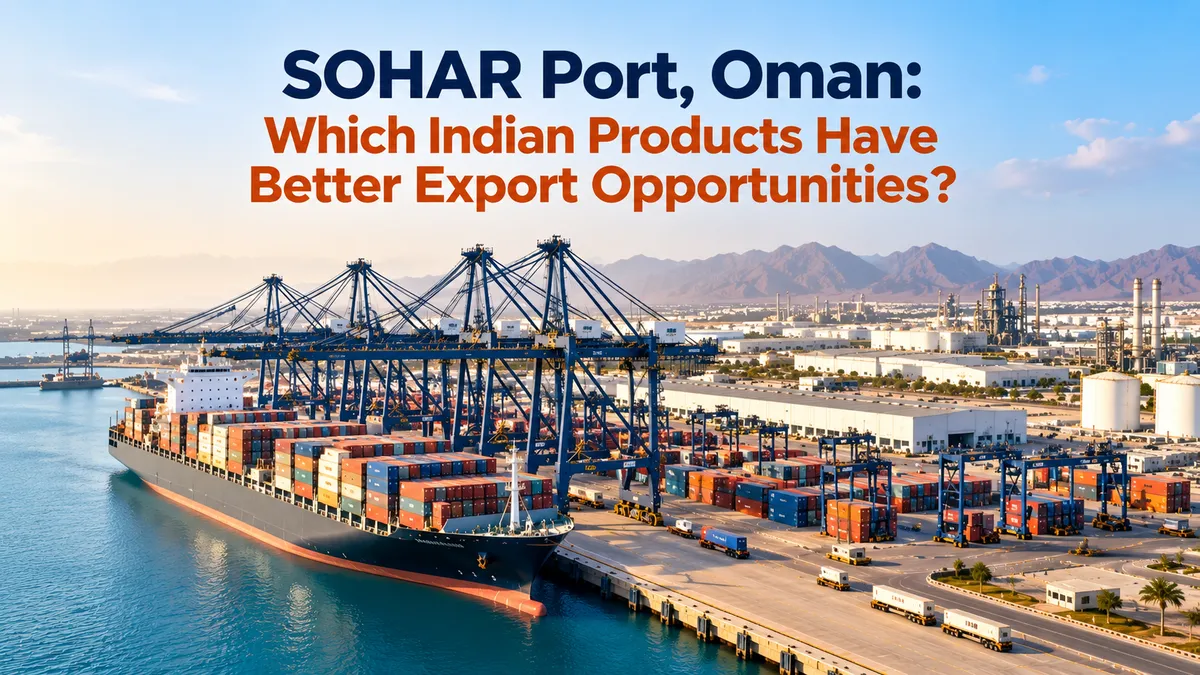 SOHAR Port, Oman: Which Indian Products Have Better Export Opportunities?