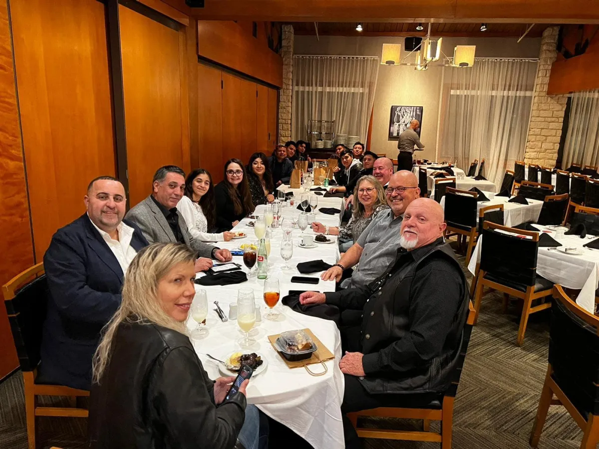 Safe Air LLC HVAC team christmas dinner