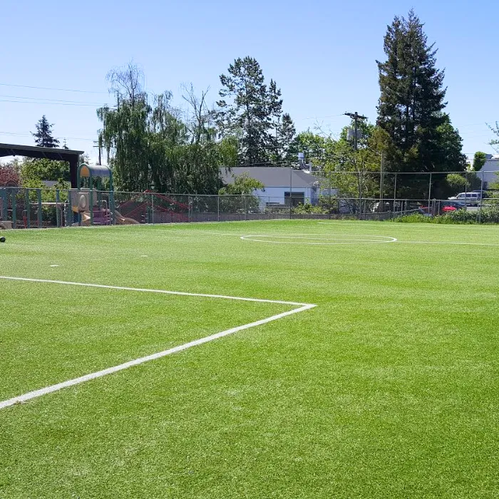 Large soccer field at childcare center in Lynnwood, WA