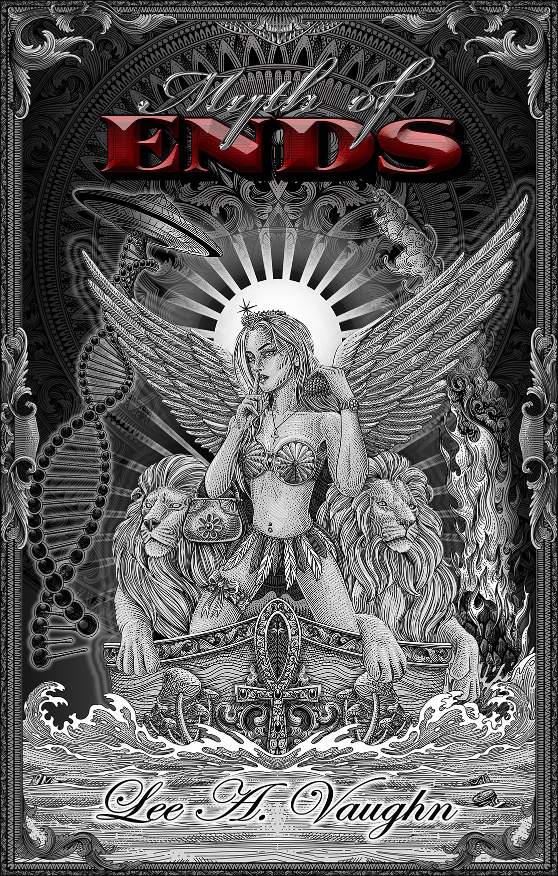 Myth Of Ends Book Cover (Front) By Lee Vaughn