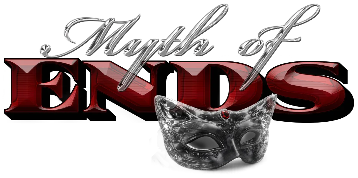 Myth Of Ends logo with black mask
