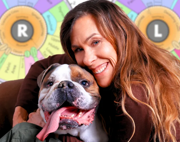 Poppy Phillips with her dog